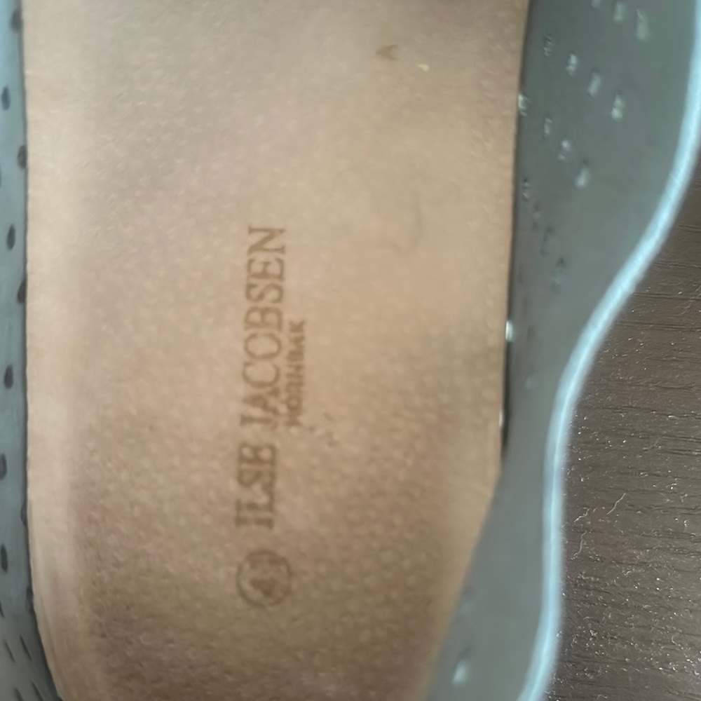 Ilse Jacobsen Platform Tulip Hornbaek Slip-On Flats Size 41/10 Blue - Picture 5 of 5
